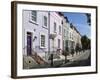 Pastel Coloured Terraced Houses, Bywater Street, Chelsea, London, England, United Kingdom, Europe-Stuart Black-Framed Photographic Print