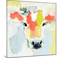 Pastel Cow I-Victoria Barnes-Mounted Art Print
