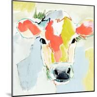 Pastel Cow I-Victoria Barnes-Mounted Art Print