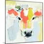 Pastel Cow I-Victoria Barnes-Mounted Art Print