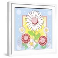 Pastel Daisies-Valarie Wade-Framed Giclee Print