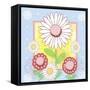 Pastel Daisies-Valarie Wade-Framed Stretched Canvas