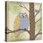 Pastel Fantasy Owls II-Paul Brent-Stretched Canvas