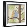 Pastel Fantasy Owls II-Paul Brent-Framed Art Print