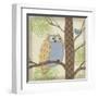 Pastel Fantasy Owls II-Paul Brent-Framed Art Print