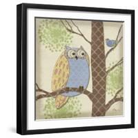 Pastel Fantasy Owls II-Paul Brent-Framed Art Print