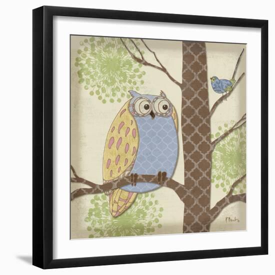 Pastel Fantasy Owls II-Paul Brent-Framed Art Print