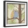 Pastel Fantasy Owls II-Paul Brent-Framed Art Print