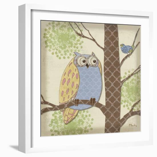 Pastel Fantasy Owls II-Paul Brent-Framed Art Print