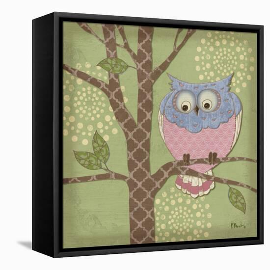 Pastel Fantasy Owls III-Paul Brent-Framed Stretched Canvas