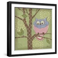 Pastel Fantasy Owls III-Paul Brent-Framed Art Print