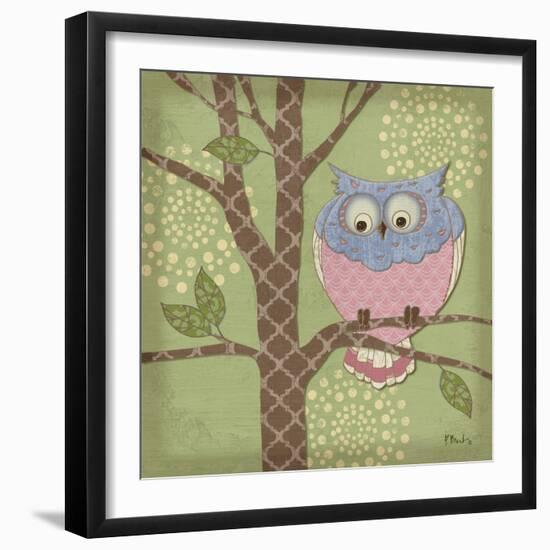 Pastel Fantasy Owls III-Paul Brent-Framed Art Print