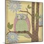 Pastel Fantasy Owls IV-Paul Brent-Mounted Premium Giclee Print