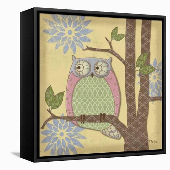 Pastel Fantasy Owls IV-Paul Brent-Framed Stretched Canvas