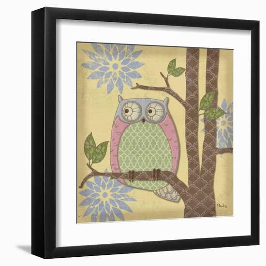 Pastel Fantasy Owls IV-Paul Brent-Framed Art Print