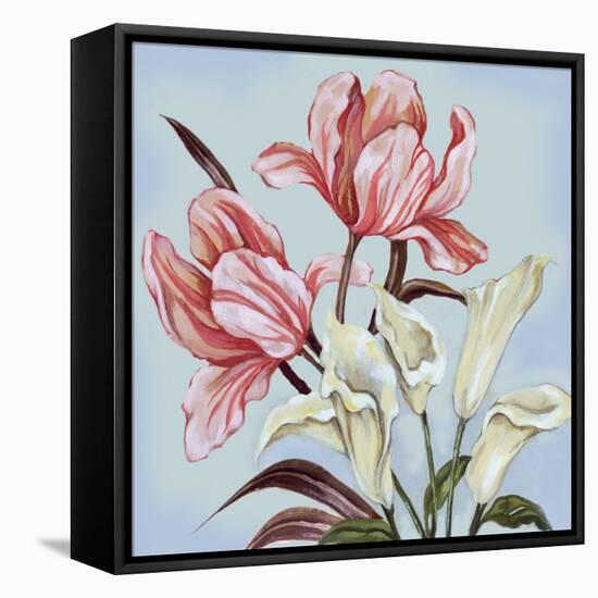 Pastel Floral II-Margaret Ferry-Framed Stretched Canvas