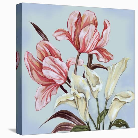 Pastel Floral II-Margaret Ferry-Stretched Canvas
