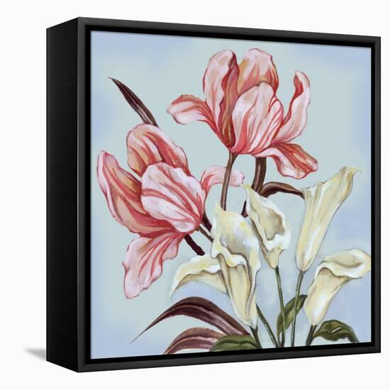 Pastel Floral II-Margaret Ferry-Framed Stretched Canvas