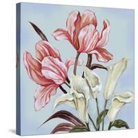 Pastel Floral II-Margaret Ferry-Stretched Canvas