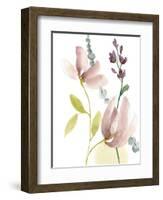 Pastel Flower Composition II-Jennifer Goldberger-Framed Art Print