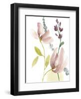 Pastel Flower Composition II-Jennifer Goldberger-Framed Art Print