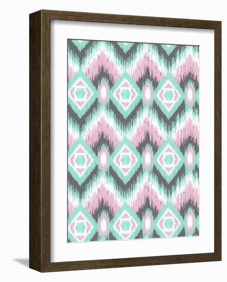 Pastel Ikat-Joanne Paynter Design-Framed Giclee Print