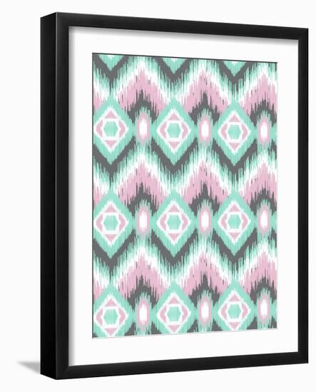 Pastel Ikat-Joanne Paynter Design-Framed Giclee Print