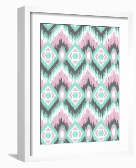 Pastel Ikat-Joanne Paynter Design-Framed Giclee Print