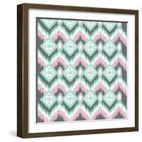 Pastel Ikat-Joanne Paynter Design-Framed Giclee Print