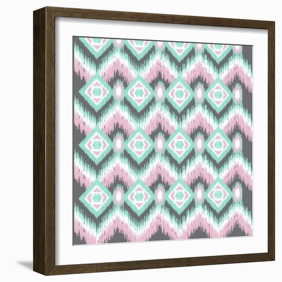 Pastel Ikat-Joanne Paynter Design-Framed Giclee Print