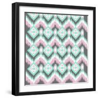 Pastel Ikat-Joanne Paynter Design-Framed Giclee Print