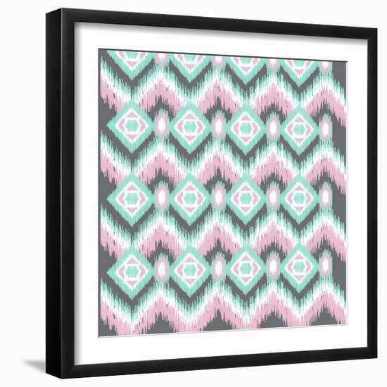 Pastel Ikat-Joanne Paynter Design-Framed Giclee Print