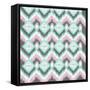 Pastel Ikat-Joanne Paynter Design-Framed Stretched Canvas