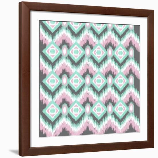 Pastel Ikat-Joanne Paynter Design-Framed Giclee Print