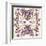 Pastel Jewelery Necklace Kaleidoscope Pattern-cherry blossom girl-Framed Art Print