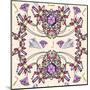 Pastel Jewelery Necklace Kaleidoscope Pattern-cherry blossom girl-Mounted Art Print