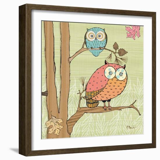 Pastel Owls I-Paul Brent-Framed Art Print