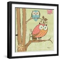 Pastel Owls I-Paul Brent-Framed Art Print