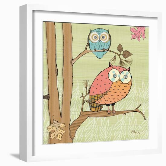 Pastel Owls I-Paul Brent-Framed Art Print