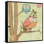 Pastel Owls I-Paul Brent-Framed Stretched Canvas