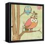 Pastel Owls I-Paul Brent-Framed Stretched Canvas