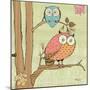 Pastel Owls I-Paul Brent-Mounted Premium Giclee Print