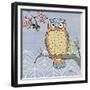 Pastel Owls II-Paul Brent-Framed Premium Giclee Print