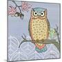 Pastel Owls II-Paul Brent-Mounted Premium Giclee Print