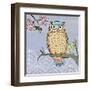 Pastel Owls II-Paul Brent-Framed Art Print