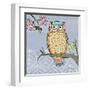 Pastel Owls II-Paul Brent-Framed Art Print