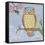 Pastel Owls II-Paul Brent-Framed Stretched Canvas