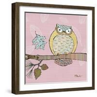 Pastel Owls III-Paul Brent-Framed Art Print