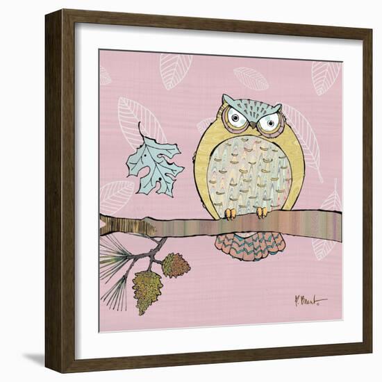 Pastel Owls III-Paul Brent-Framed Art Print