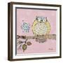 Pastel Owls III-Paul Brent-Framed Art Print